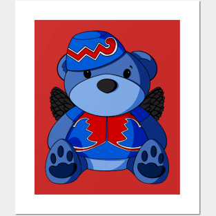 Oz Flying Monkey Teddy Bear Posters and Art